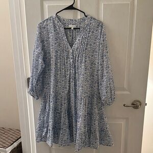 LAKE Blue Floral Tunic Dress